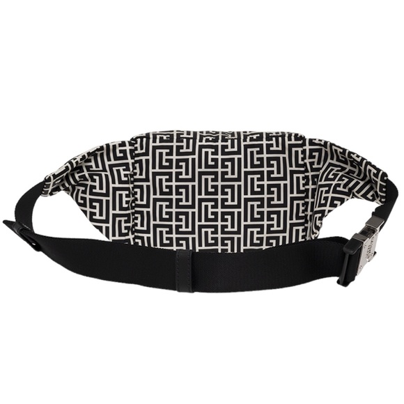 NEW Authentic Balmain Black White City All-Over Belt Bag Waist Bag - Picture 5 of 10